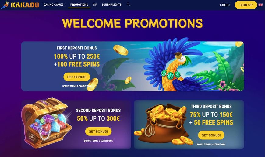 Kakadu Casino Bonusser